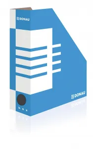 Vertikální box na dokumenty Donau A4 - modrobílý 100 mm x 257 mm x 320 mm (7648001PL-10)