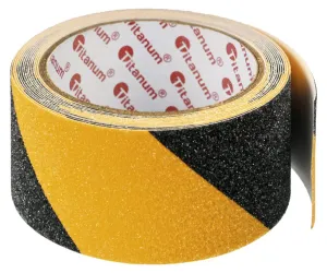 Titanová protiskluzová speciální páska černá/žlutá 48 mm 5 m