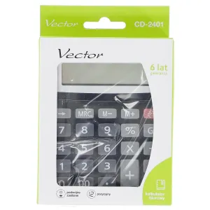Kapesní kalkulačka Vector (KAV CD-2401 BLK)