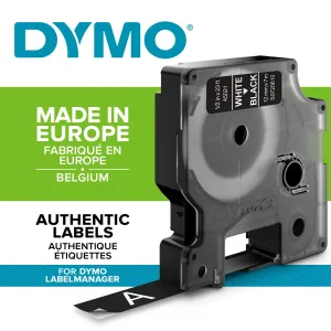 Páska Dymo D1 12 mm x 7 m s černobílým potiskem