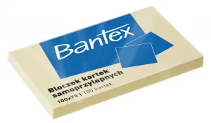 Bantex samolepící bločky 100x75 žluté 100k 100mm x 75mm (400086387)