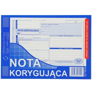 Ofsetový tisk Michalczyk i Prokop Korekční poznámka DPH čistá plná A5 A5 80k. (108-3)