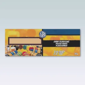 Astra plakátové barvy barevné: mix 30 ml 12 barev. (83110901)