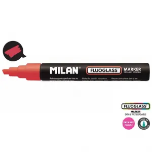 Speciální popisovač Milan pro fluo sklo, červený 2,0-4,0 mm (591293012)