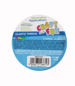 Ozdobná šňůra Craft With Fun - bílá (471470)