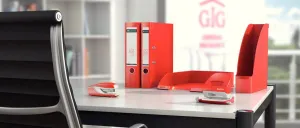 Sešívačka Leitz Wow NeXXt Series jasně červená 30k (55020020)
