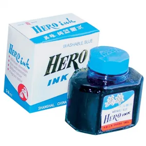 Modrý stíratelný inkoust Hero 59ml