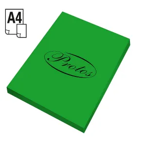 Barevný papír Protos A4 - zelený 160g