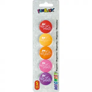 Magnet Fun&Joy Kulaté květy - mix Průměr 29 mm