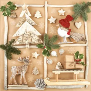 Vánoční ubrousky Pol-mak - mix 330 mm x 330 mm (SL GW)