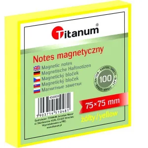ELEKTROSTATICKÝ ZÁPISNÍK 75 X 75 MM 100 LISTŮ ŽLUTÝ