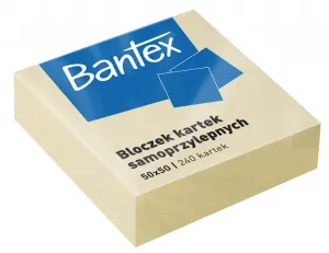 Bantex samolepicí bločky žluté 240k 50mm x 50mm (400086400)