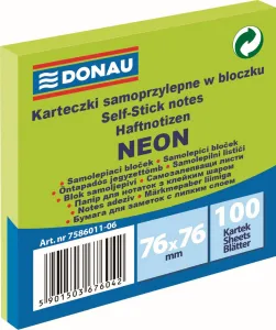 Donau Neonově zelené 100k samolepicí bankovky 76 mm x 76 mm (7586011-06)