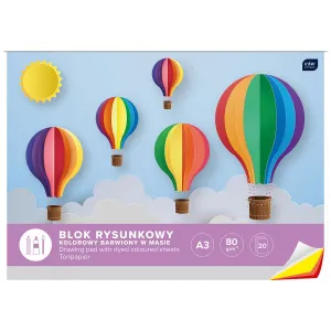 Kreslicí blok Interdruk A3 barevný 60g 20k 420mm x 297mm (BLRA3K)
