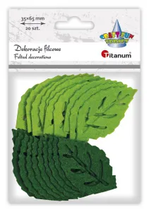 Plstěná ozdoba Titanum Craft-Fun Series Ažurové listy (3630)