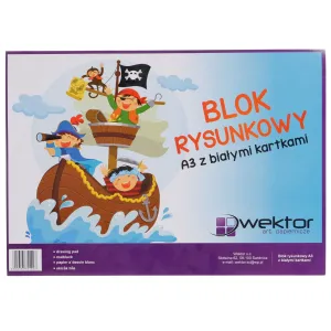 Kreslicí blok Vector A3 bílý 80g 20k 297mm x 420mm